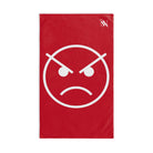 Angry Emoji Red | Mix & Match Classic Fun-Flirty Lovers’ Towels