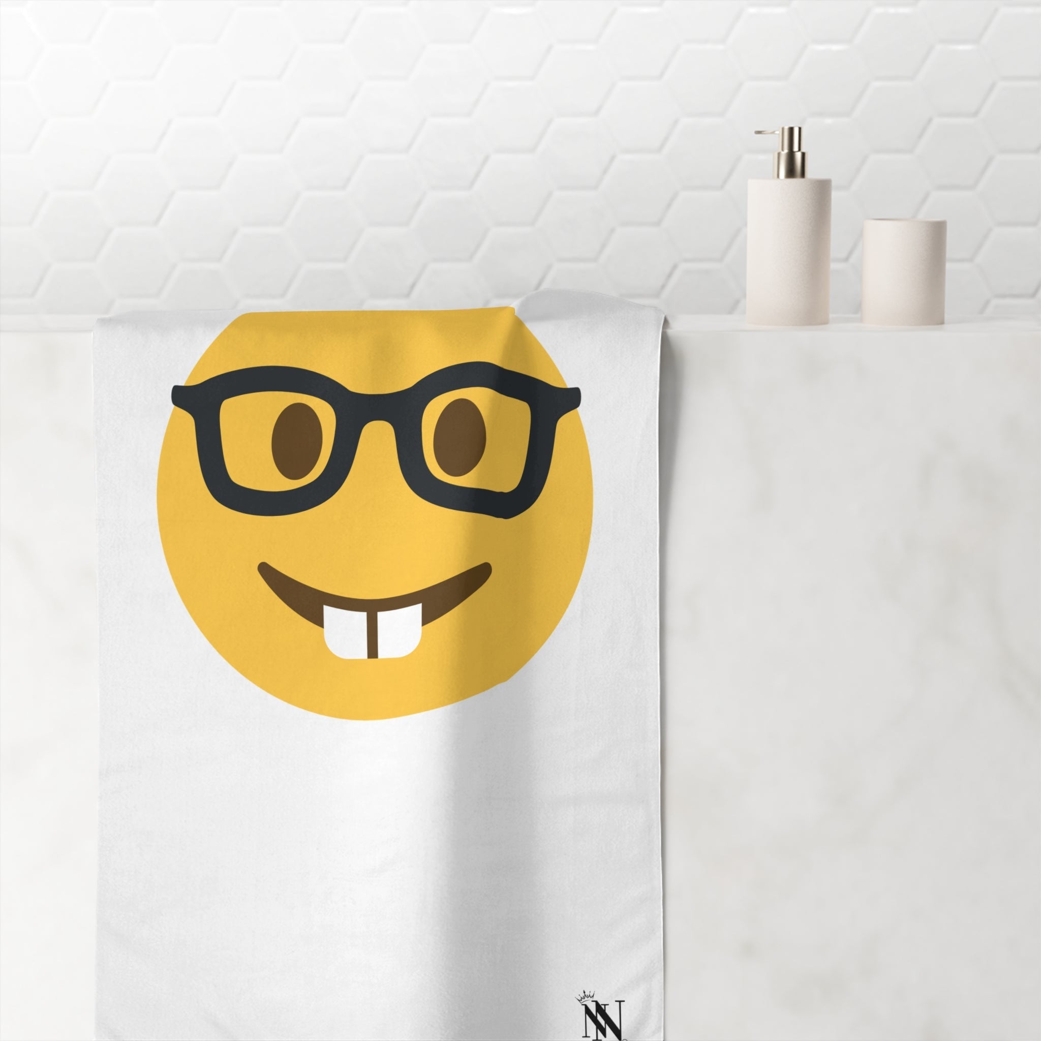 Sexy Nerd Emoji | Mix & Match Naughty XL Fun-Flirty Lovers’ Towels