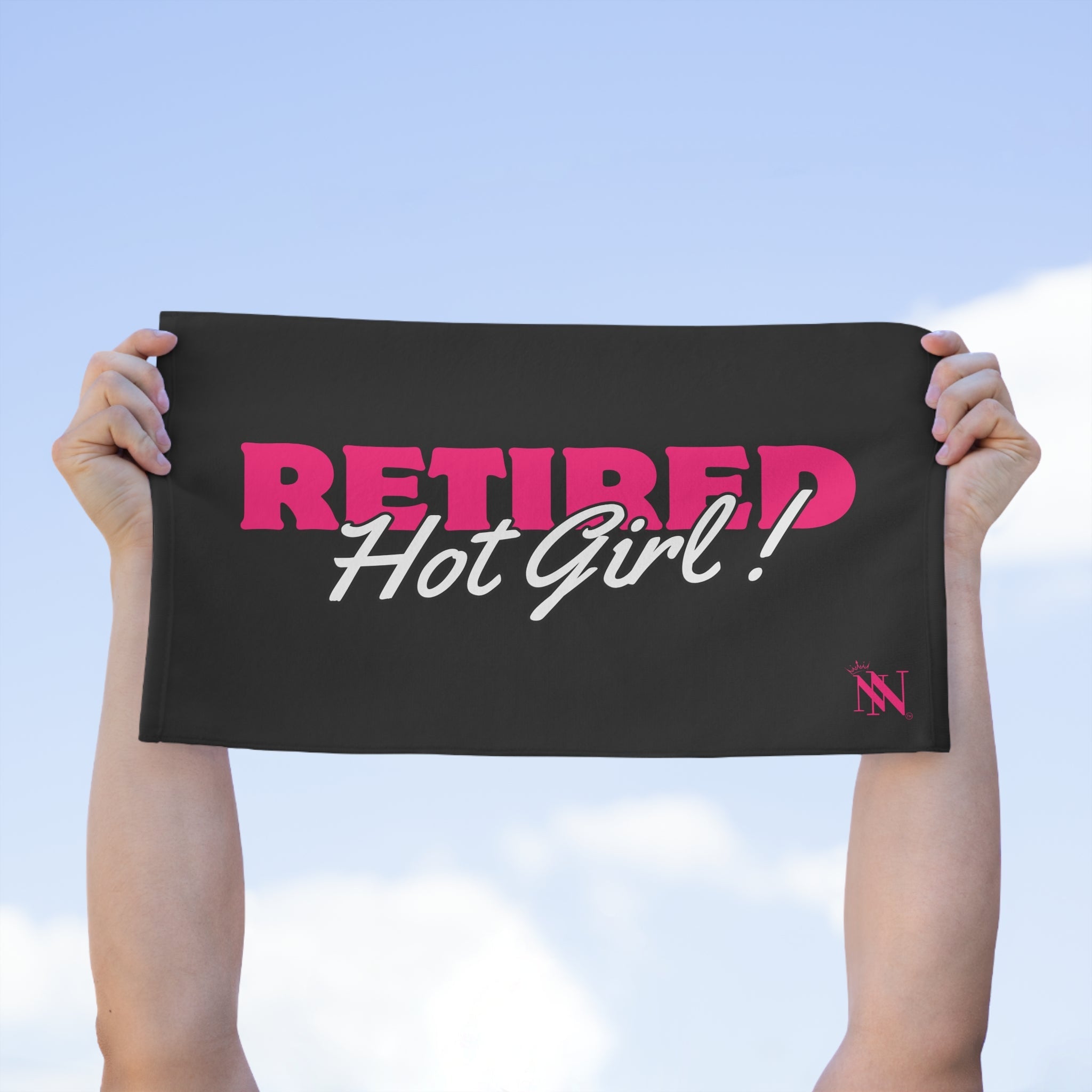 Retired Hot Girl! Black Mix & Match Soft Sex Towels | Flirty Lovers’ Gifts
