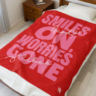 Smiles On Worries Gone Good Vibes | Mix & Match Velveteen Fun-Flirty Lovers’ Blankets
