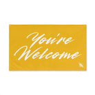 Simply You’re Welcome Yellow Cum Towel