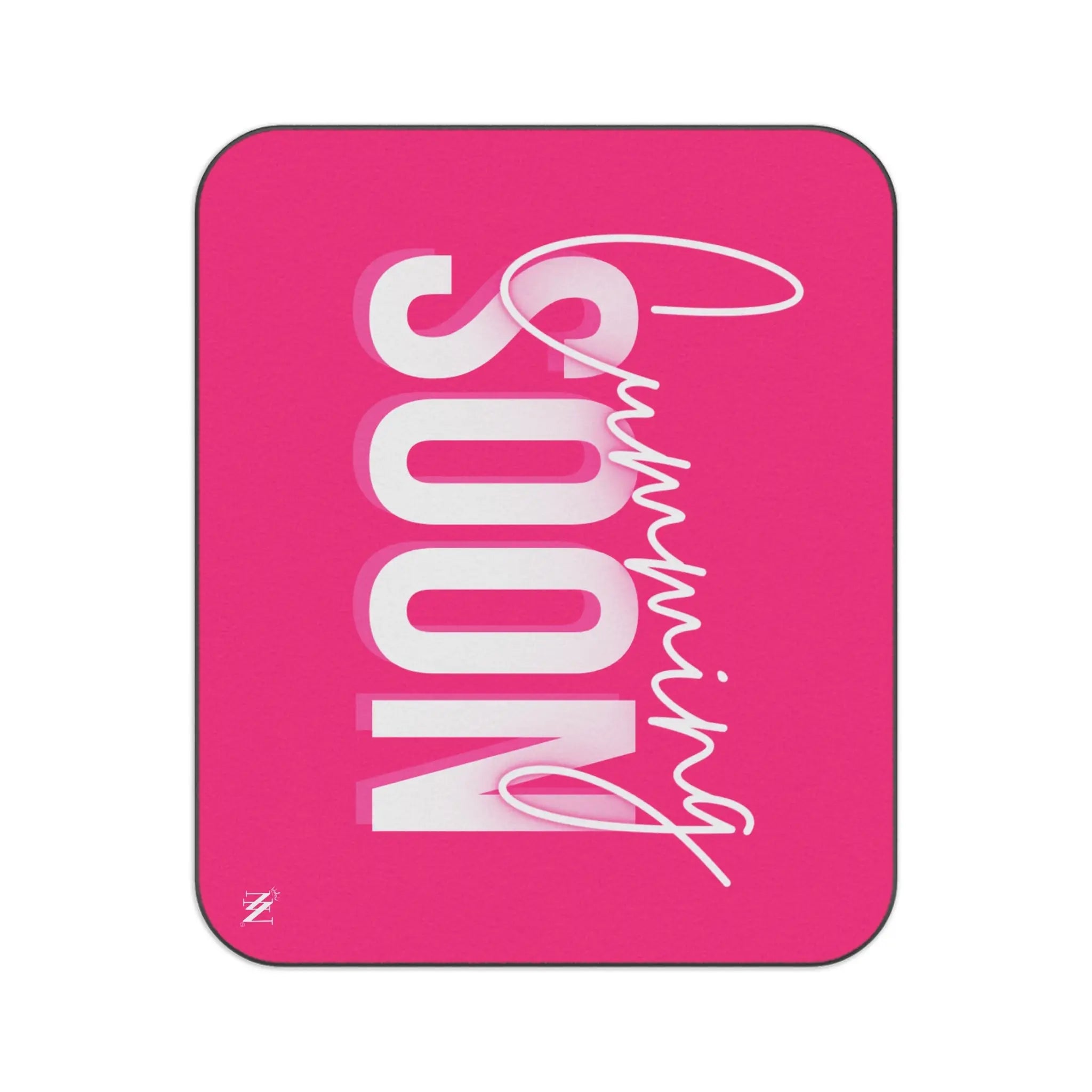 Cumming Soon Plain Signature Pink Sex Blanket