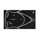 Sexy Female Outline Black Cum Towel