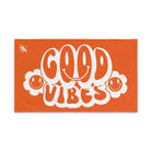 Smiley Happy Face Good Vibes Orange | Mix & Match Classic Fun-Flirty Lovers’ Towels