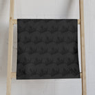 Crown Queen Pattern Dark Grey Cum Towel