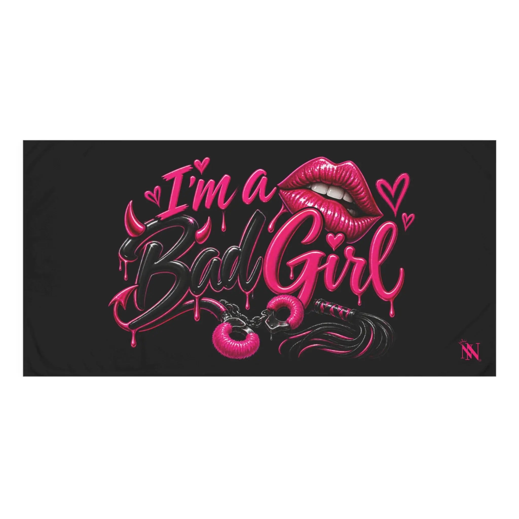 I’m a Bad Girl Sexy | Nectar Napkins XL Fun-Flirty Lovers’ Towels