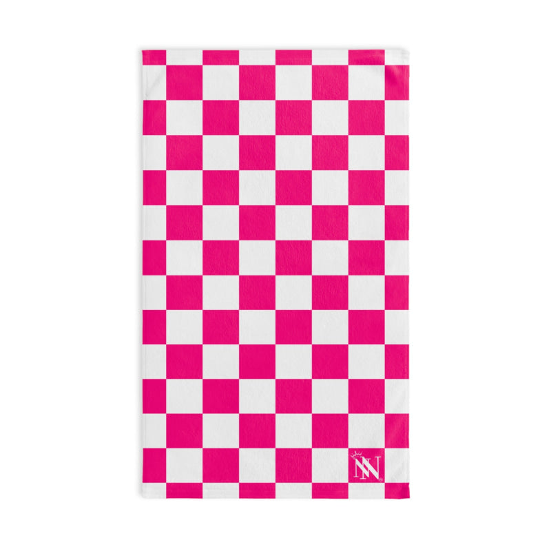 Signature Pink & White Checkered | Mix & Match Original Fun-Flirty Lovers’ Towels