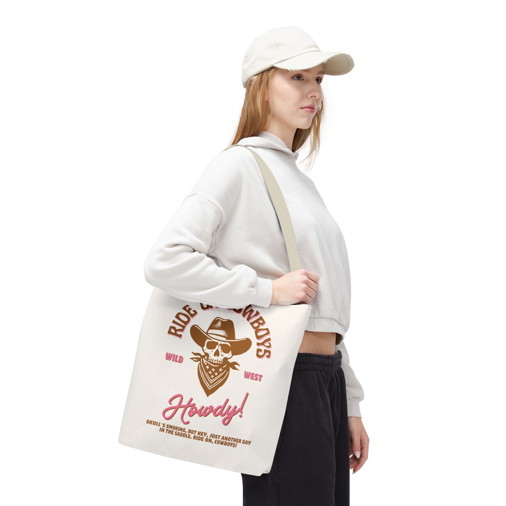 Ride On Cowboys Cute Flirty Fun Everyday Weekend Tote Bag