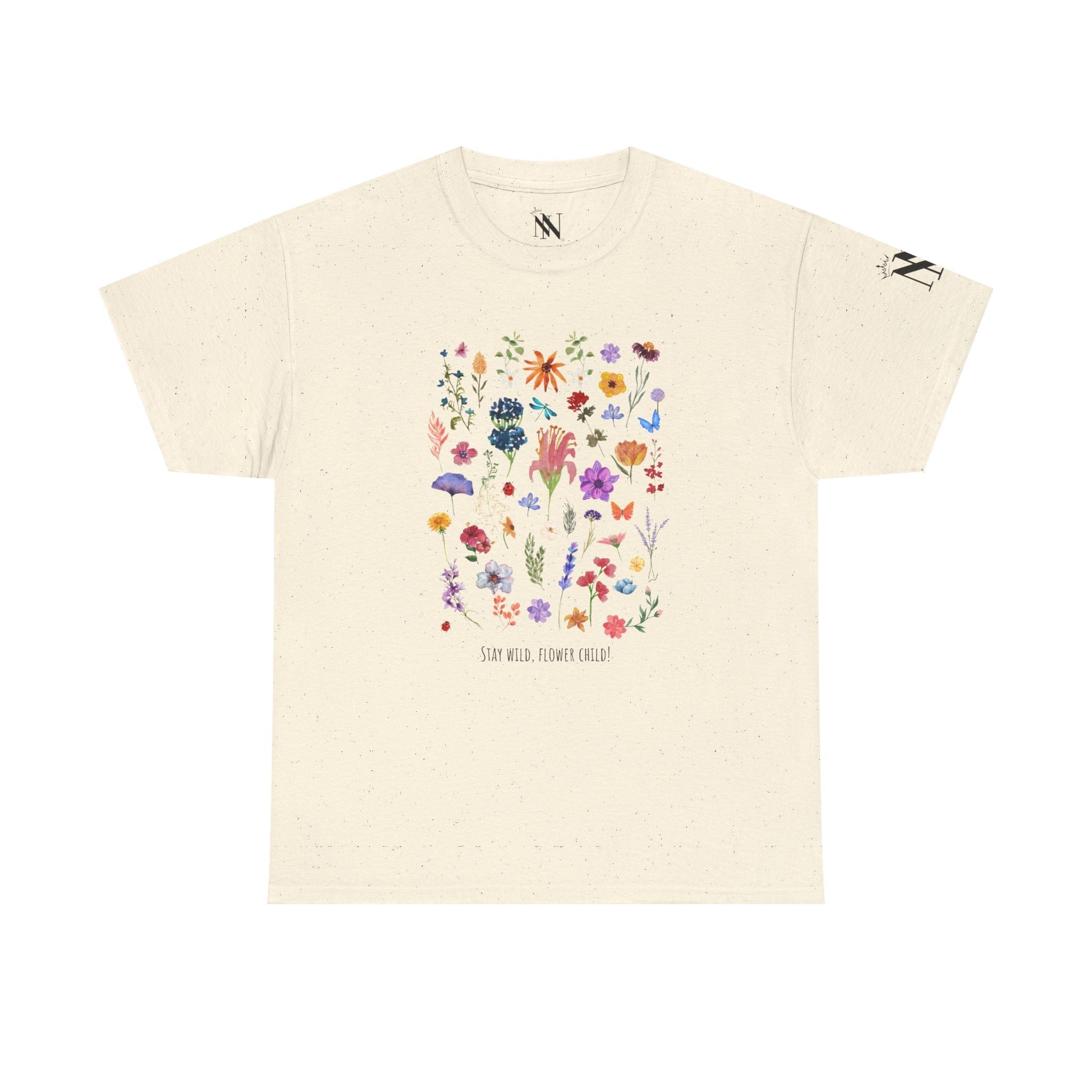 Stay Wild Flower Child! | Mix & Match Cotton Unisex Fun-Flirty Lovers’ T-Shirts