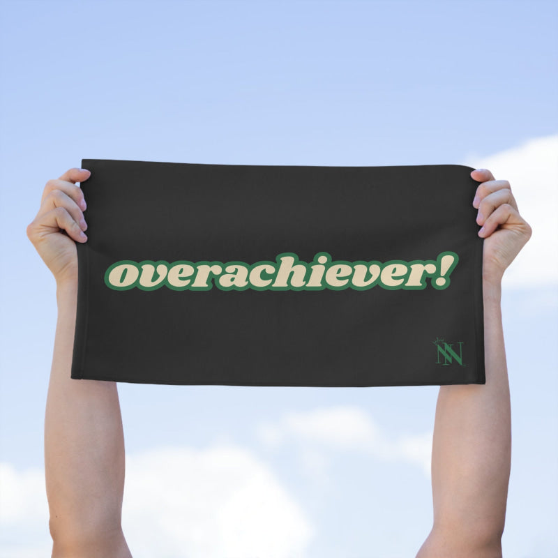 Over Achiever! Black | Mix & Match Soft Fun-Flirty Lovers’ Towels