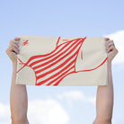 Vintage Swimsuit Poster | Mix & Match Soft Fun-Flirty Lovers’ Towels