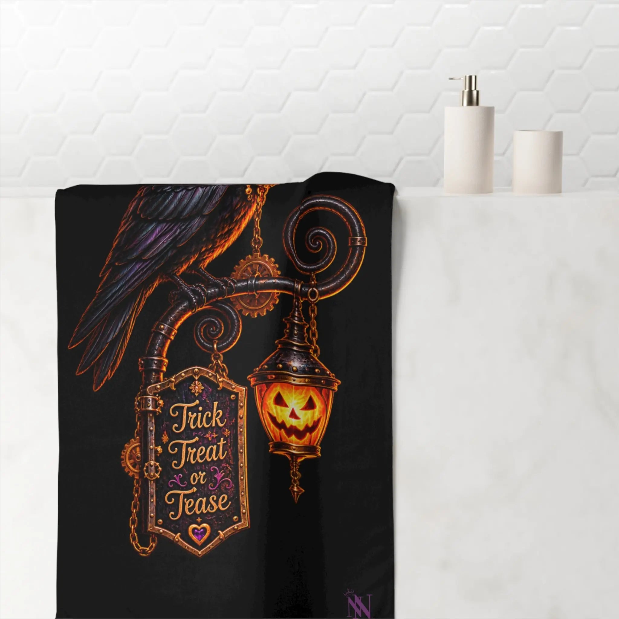 Trick Treat or Tease Crow XL Sex Towel