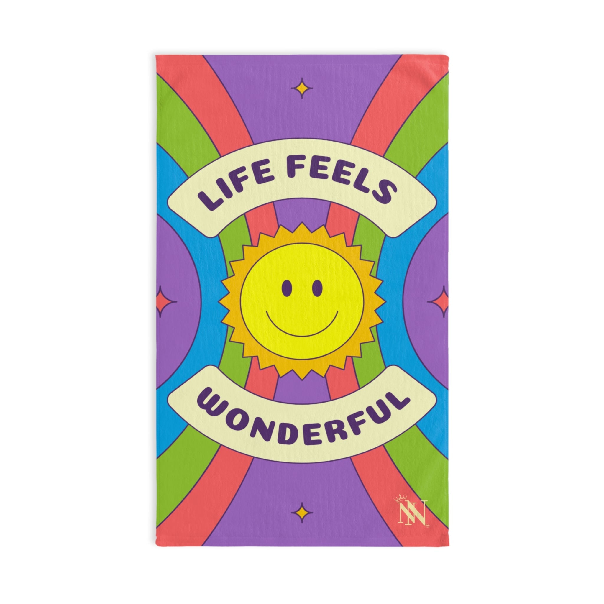 Life Feels Wonderful Retro Cum Towel