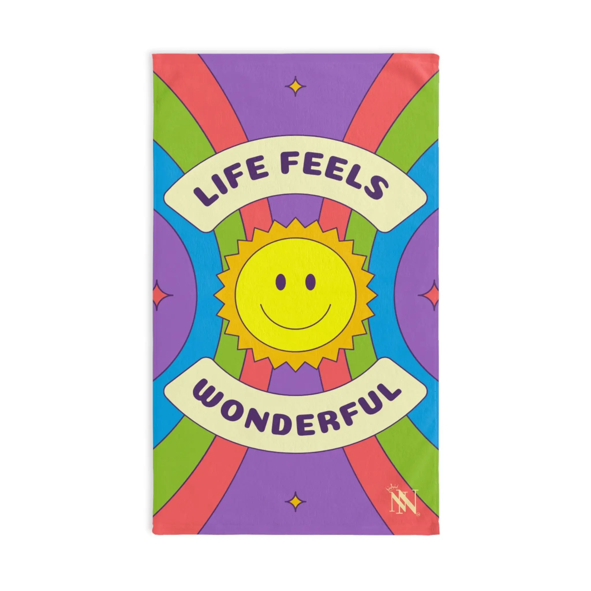 Life Feels Wonderful Retro Cum Towel