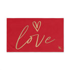 Gold Love Heart Red | Mix & Match Classic Fun-Flirty Lovers’ Towels