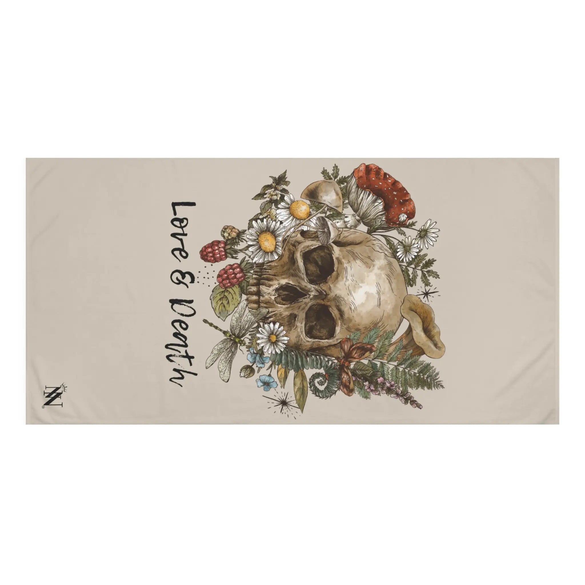 Love & Death Skull Floral | Nectar Napkins XL Fun-Flirty Lovers’ Towels