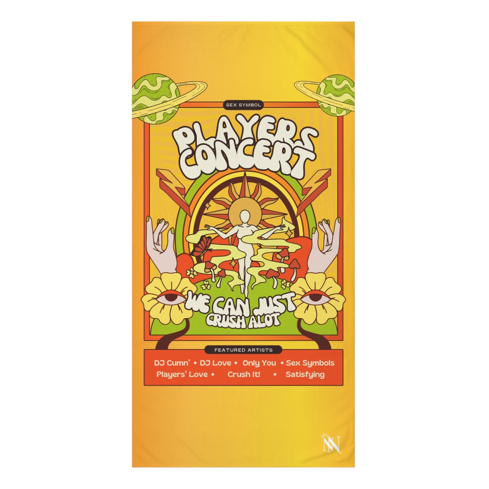 Psychedelic Players Concert Anal Sex Towel