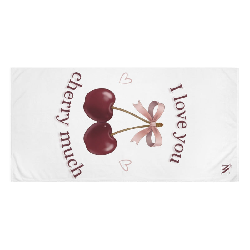 I Love You Cherry Much | Mix & Match XL Fun-Flirty Lovers’ Towels