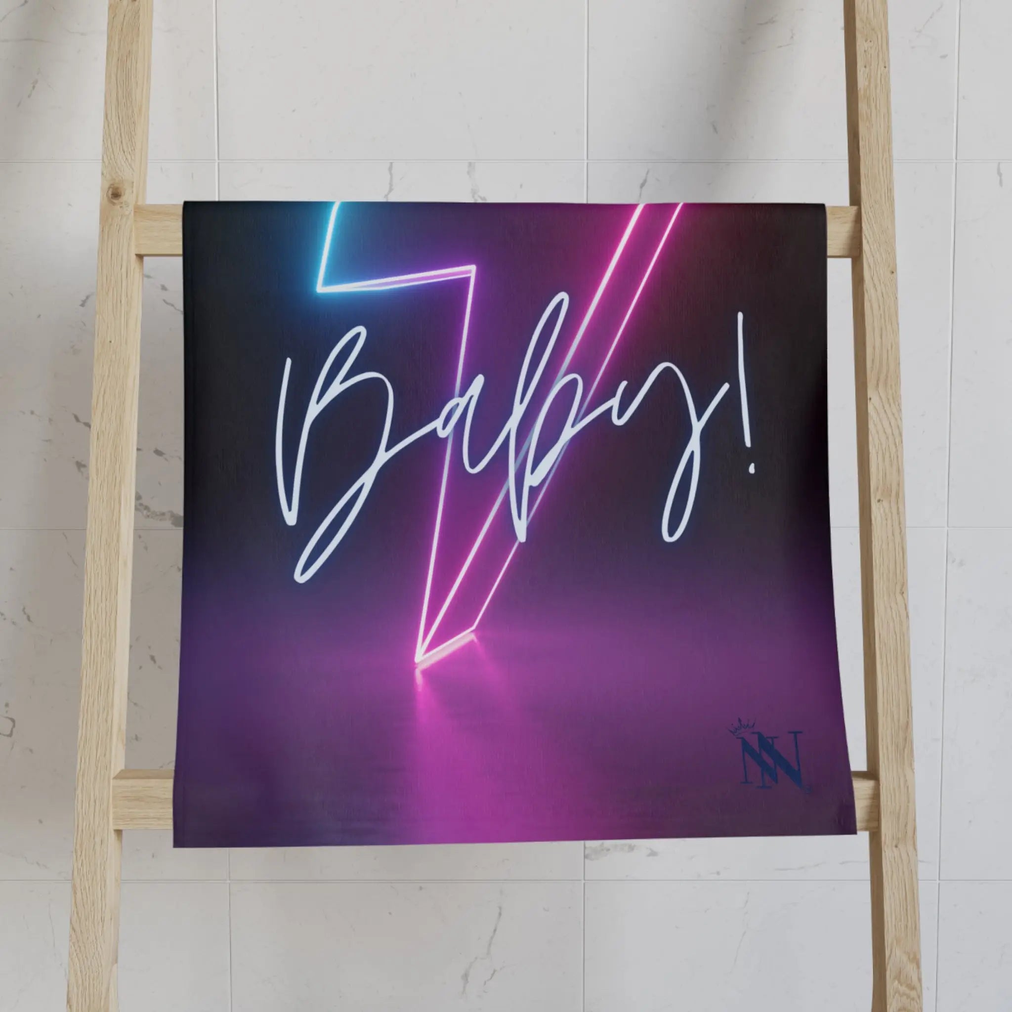 Electric Baby! Graphic | Mix & Match Classic Fun-Flirty Lovers’ Towels
