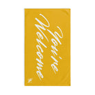 Simply You’re Welcome Yellow Cum Towel