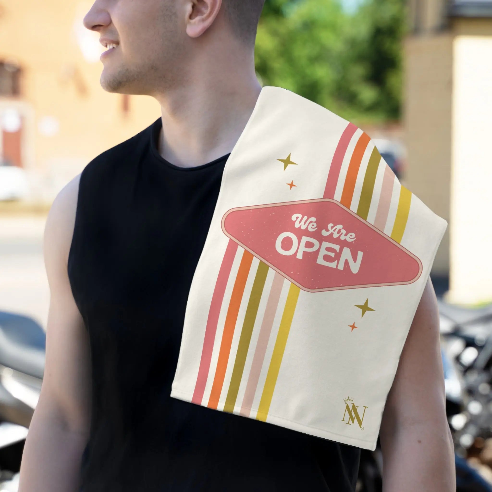 We Are Open Retro Sex Towel