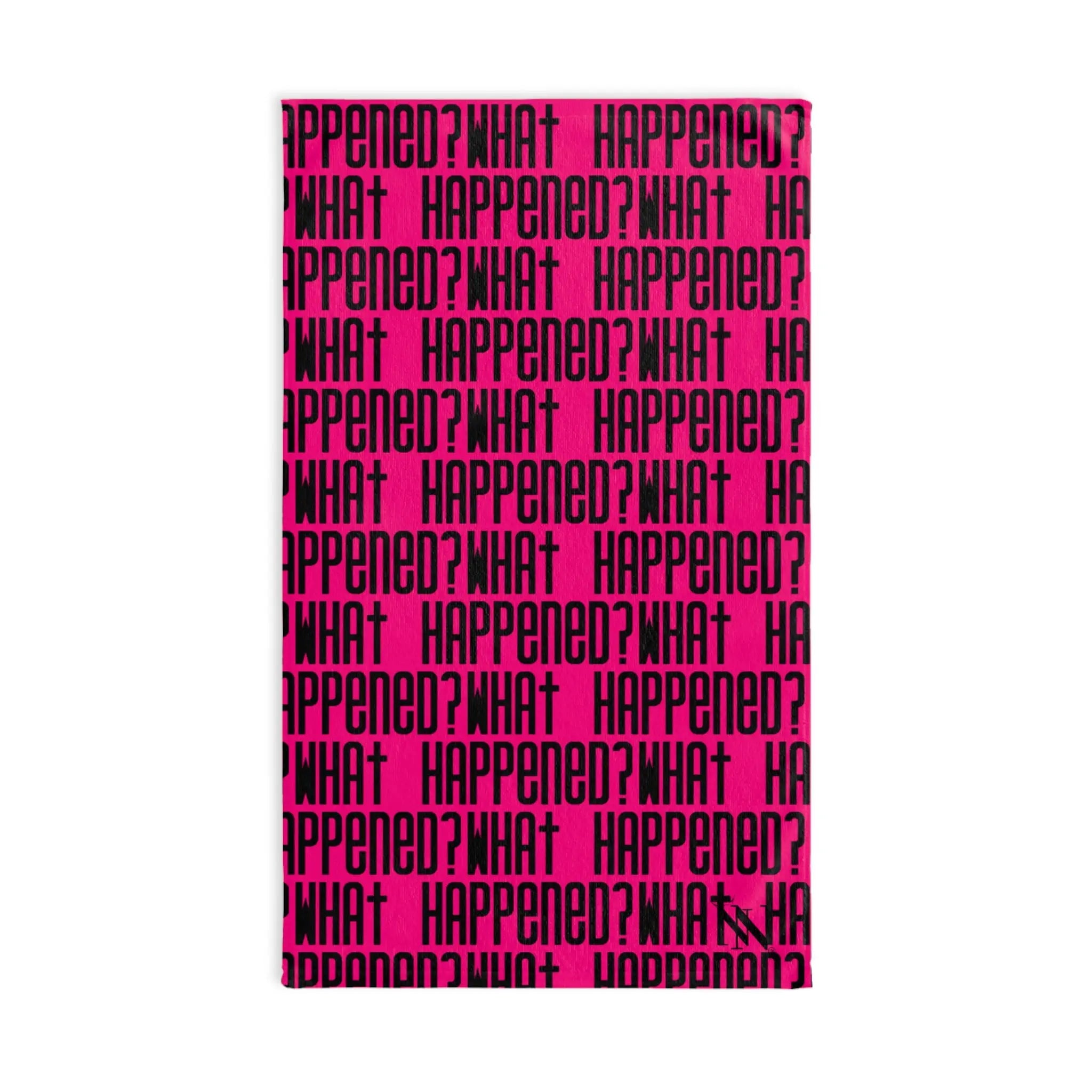 What Happened? Patterned Signature Pink | Nectar Napkins Classic Fun-Flirty Lovers’ Towels