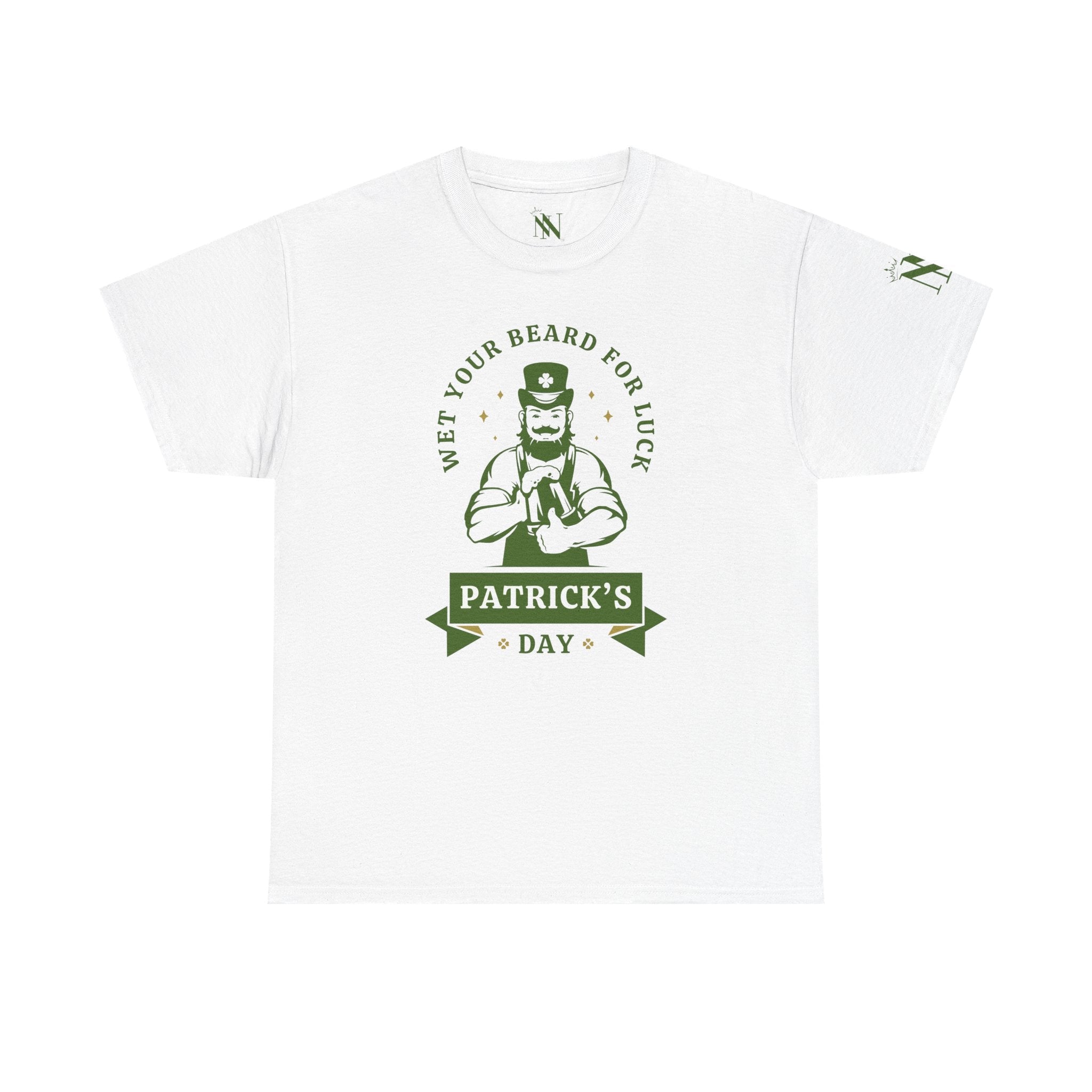Wet Your Beard for Luck Patrick’s Day Romantic Couples Sex Gifts 100% Cotton T-Shirt