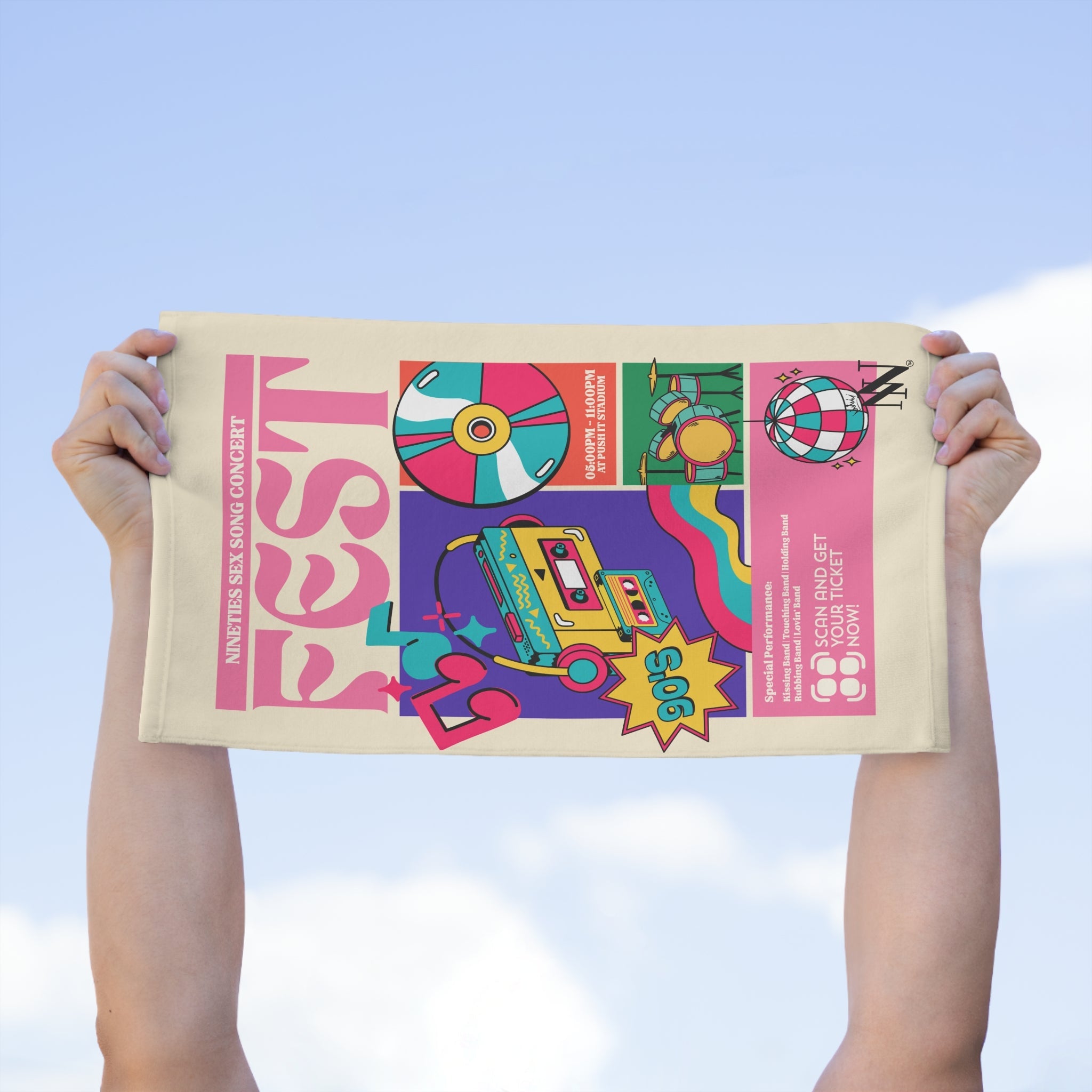 Nineties Sex Song | Mix & Match Soft Fun-Flirty Lovers’ Towels