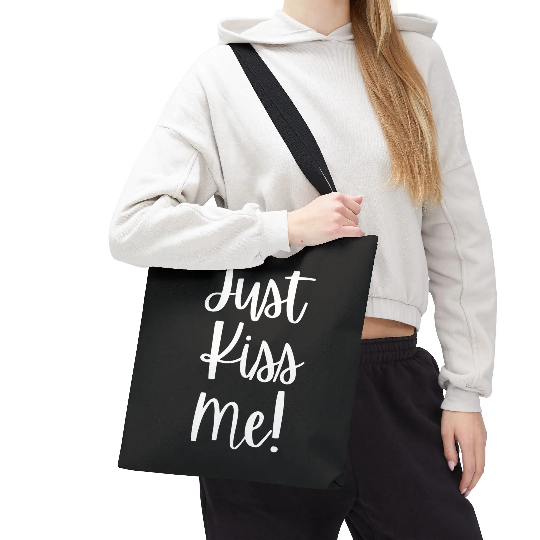 Crowned Just Kiss Me! Tote Bag