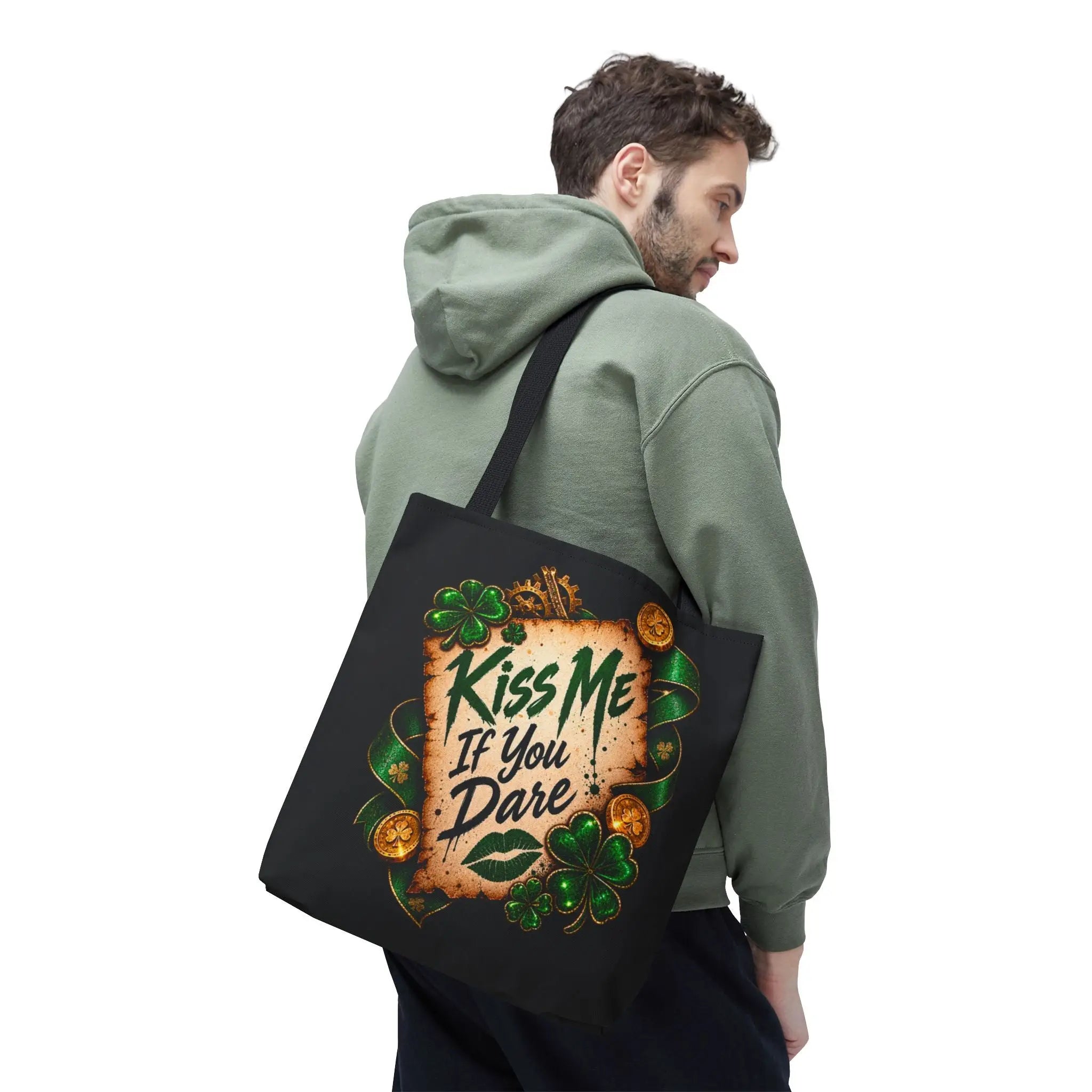 Kiss Me If You Dare Irish Love Tote Bag