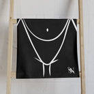 Sexy Female Outline Black Cum Towel