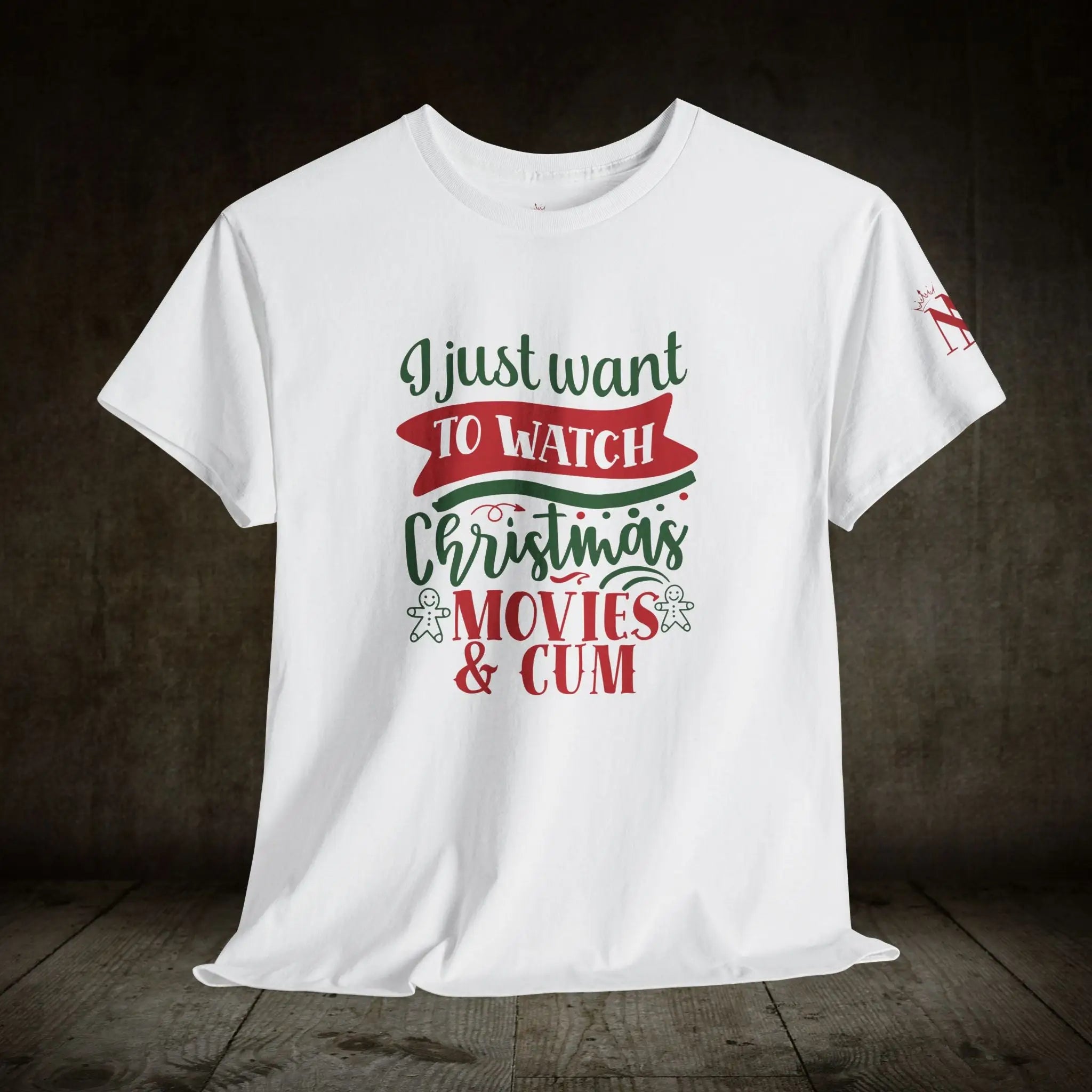 Christmas Movies & Cum | Mix & Match 100% Cotton Unisex Fun-Flirty Lovers’ Tees