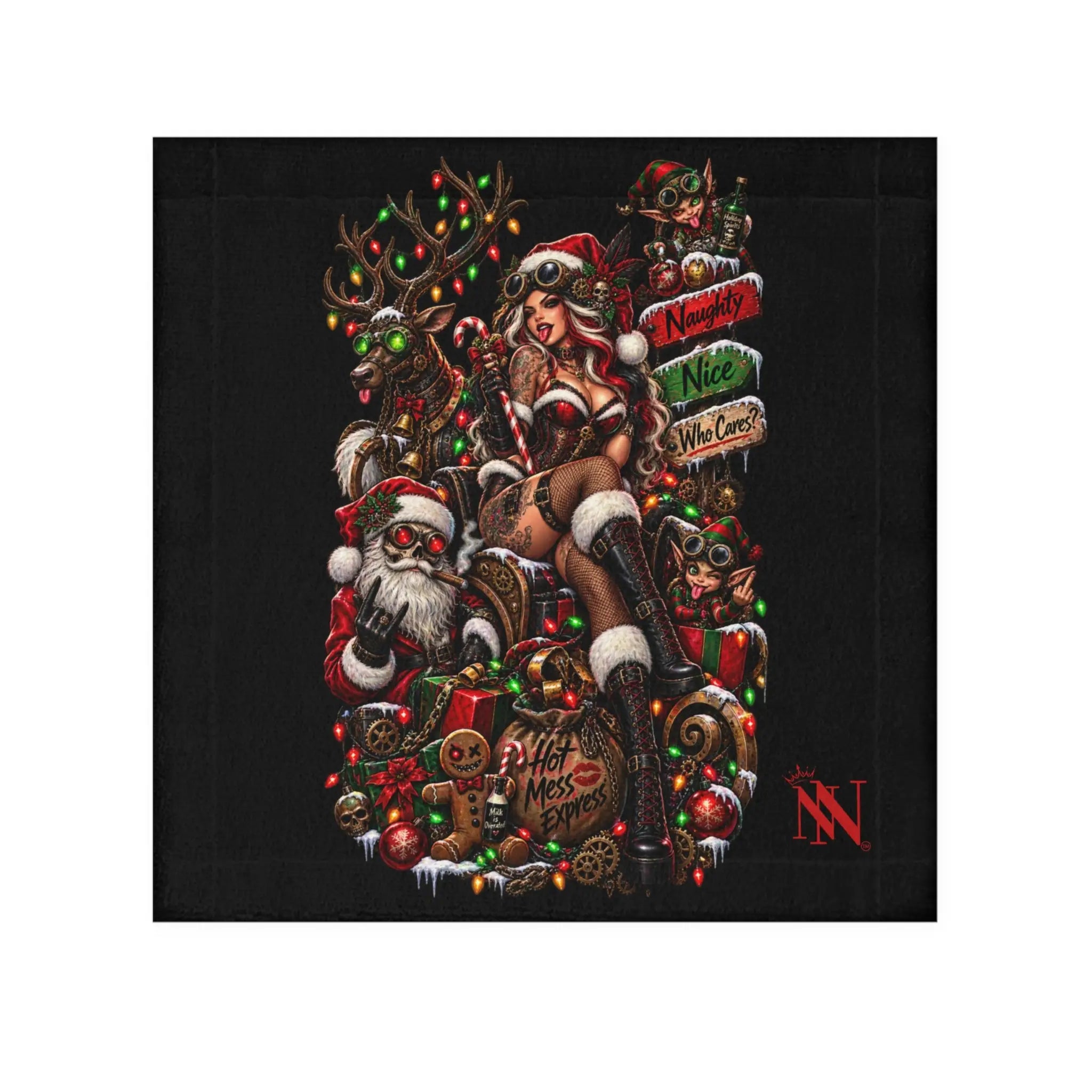 Christmas Wicked Fantasy | Nectar Napkins Lils’ Fun-Flirty Lovers’ Towels
