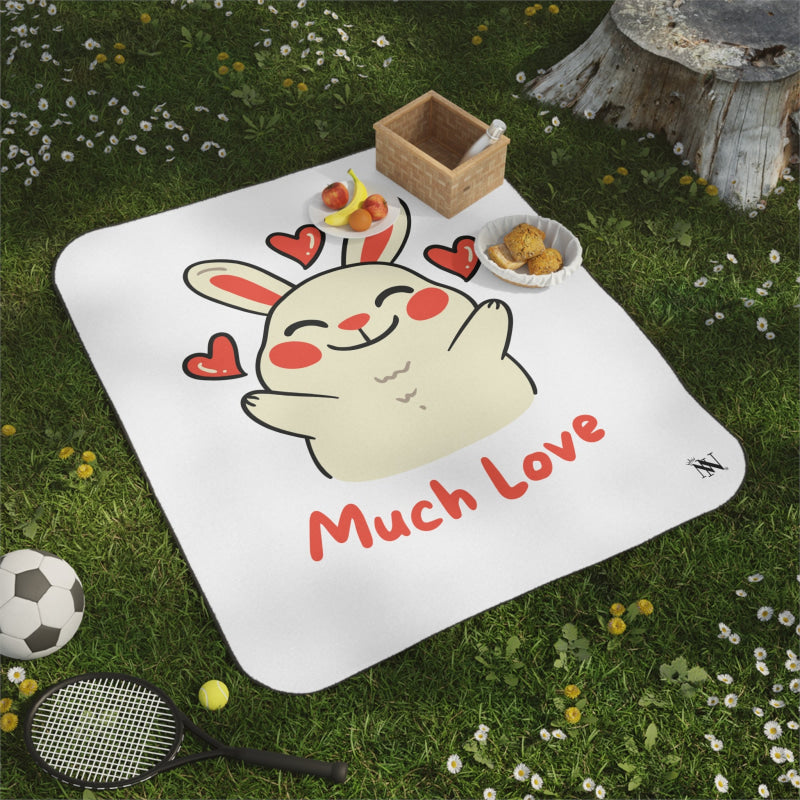 Much Love Bunny Travel-Friendly Water-Resistant Sex Blanket