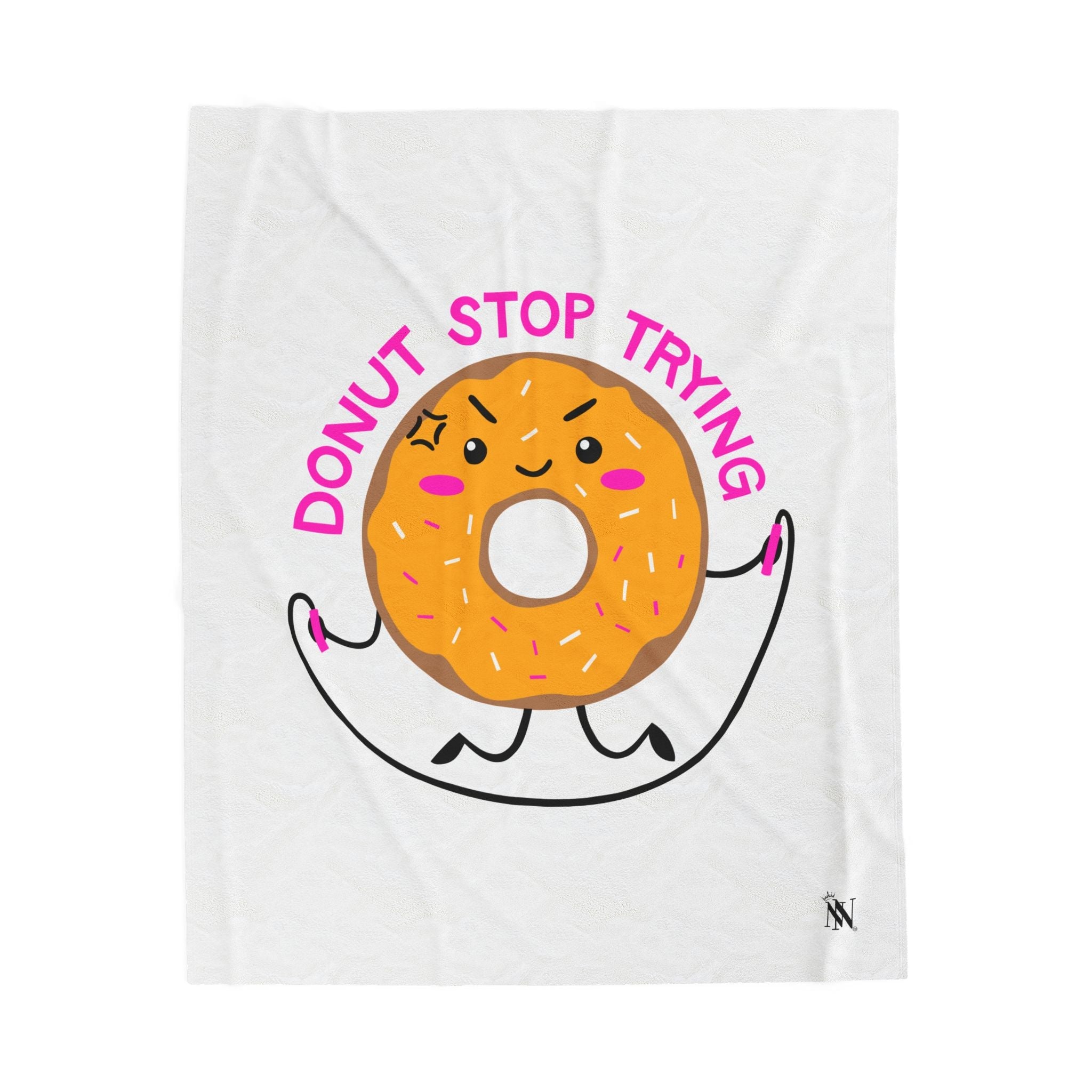 Donut Stop Trying | Mix & Match Fun-Flirty Lovers’ Blankets
