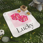 Lucky Pink Dice | Mix Match Fun-Flirty Lovers’ Water-Resistant Blankets