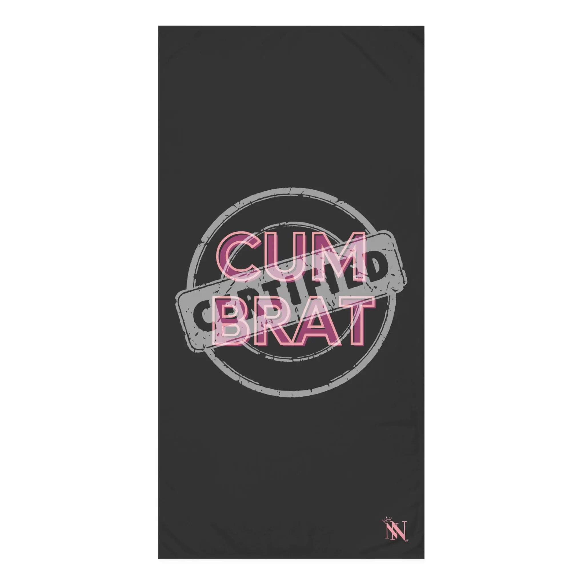 Certified: Cum Brat | Mix & Match Naughty XL Fun-Flirty Lovers’ Towels