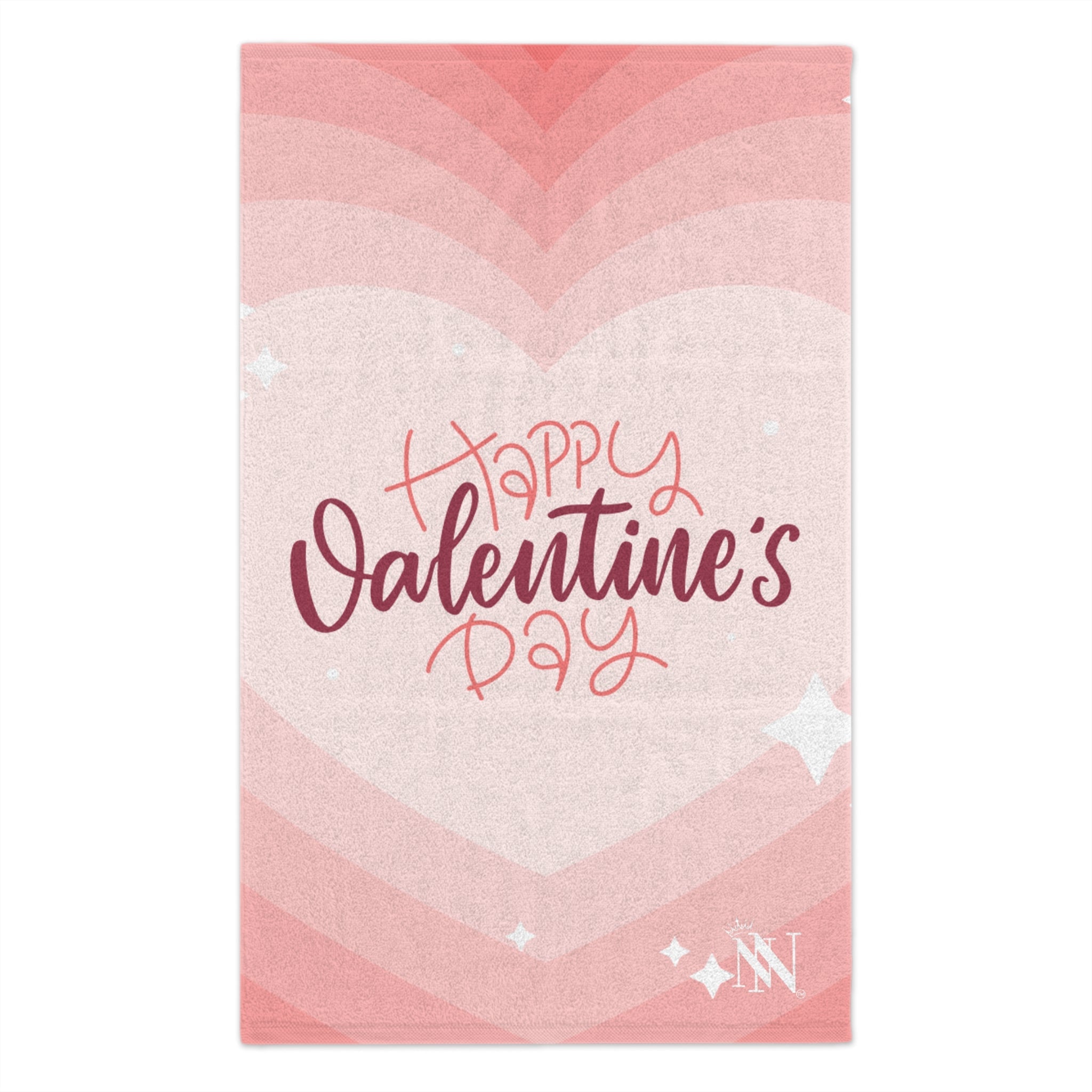 Happy Valentine’s Day Ombre Heart Silky Soft Sex Towel