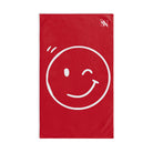 Wink Emoji Red Cum Towel