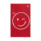 Wink Emoji Red | Mix & Match Classic Fun-Flirty Lovers’ Towels