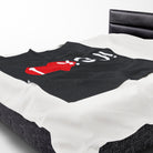 I Heart You Black | Mix & Match Velveteen Fun-Flirty Lovers’ Blankets