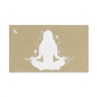 Seated Yoga Meditation Gold Cum Towel