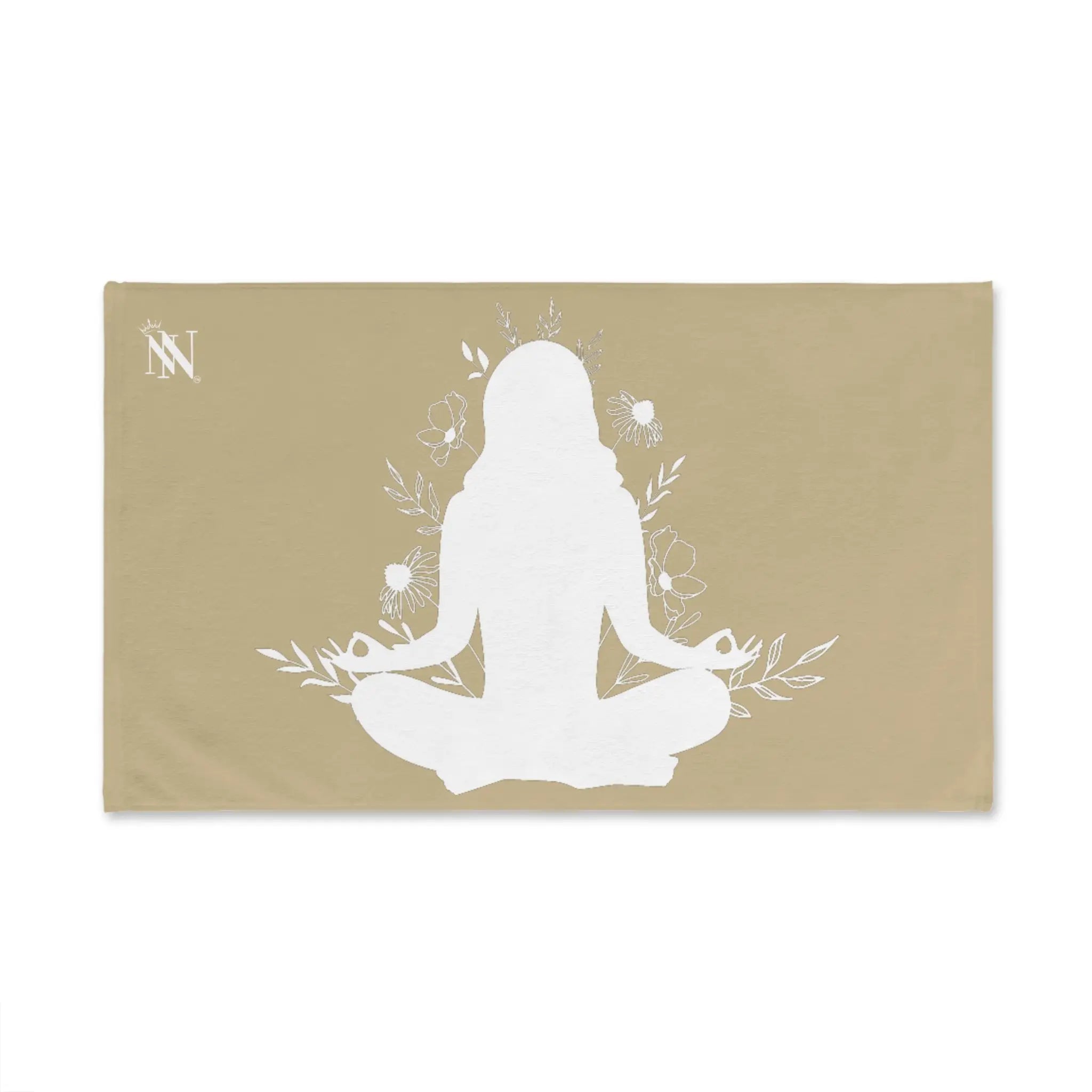 Seated Yoga Meditation Gold Cum Towel