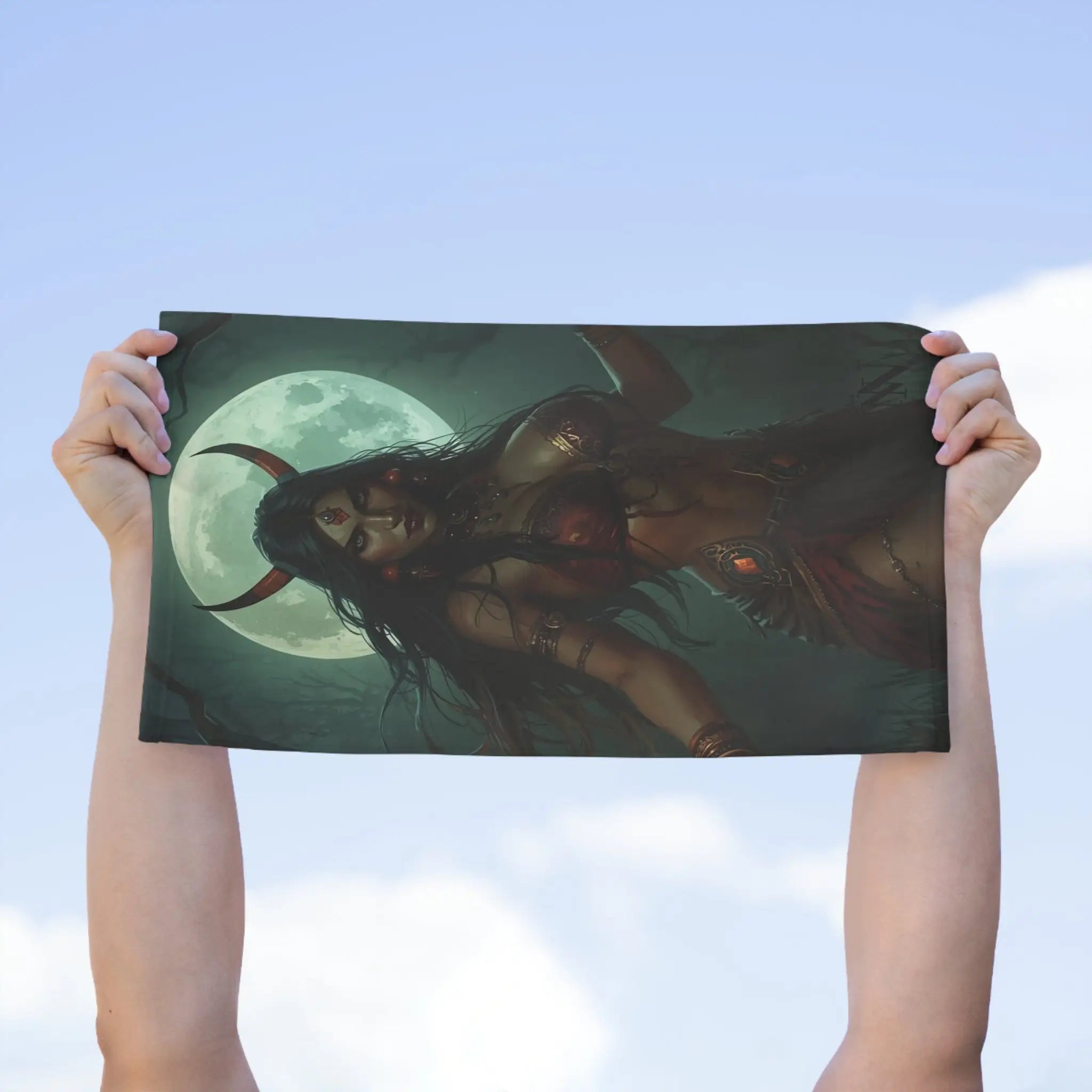 Horned Queen Fantasy Women Fun Sex Towel