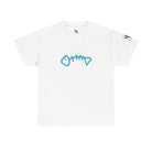 Blue Fish Bone | Mix & Match 100% Cotton Unisex Fun-Flirty Lovers’ Tees