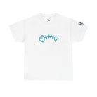 Blue Fish Bone | Mix & Match 100% Cotton Unisex Fun-Flirty Lovers’ Tees