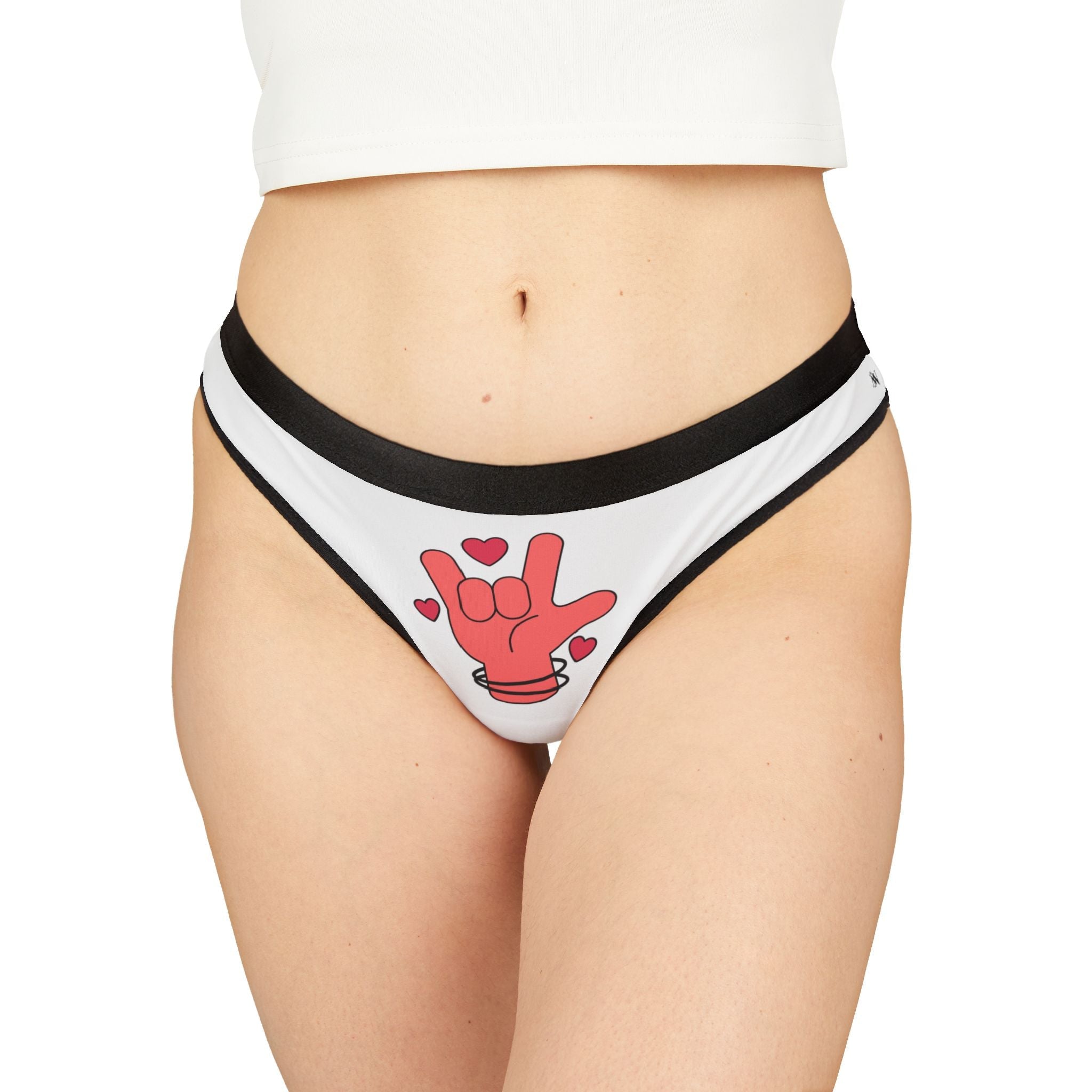 I Love You Hand Sign | Mix & Match Women’s Fun-Flirty Lovers’ Thongs