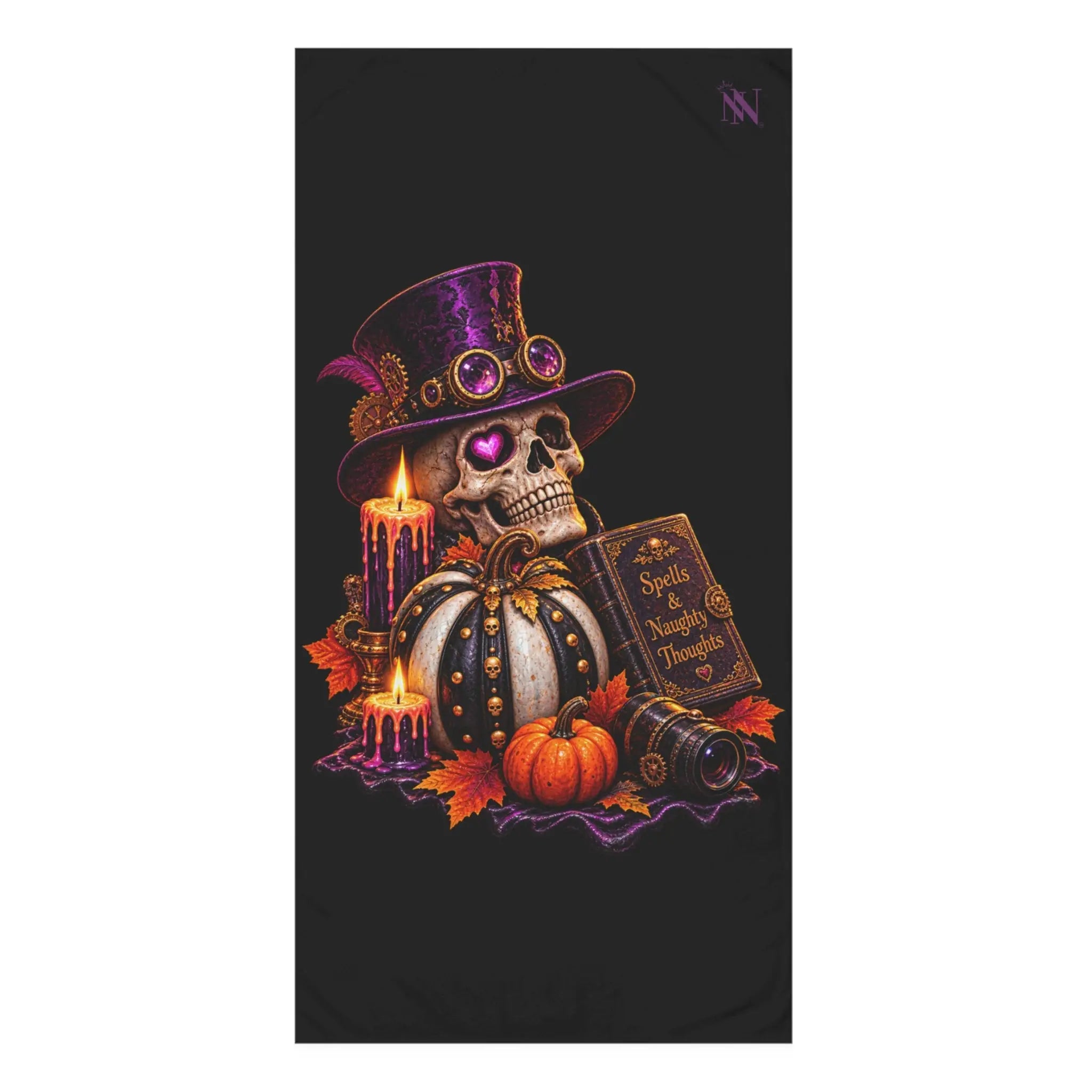 Spells & Naughty Thoughts Skull | Nectar Napkins XL Fun-Flirty Lovers’ Towels