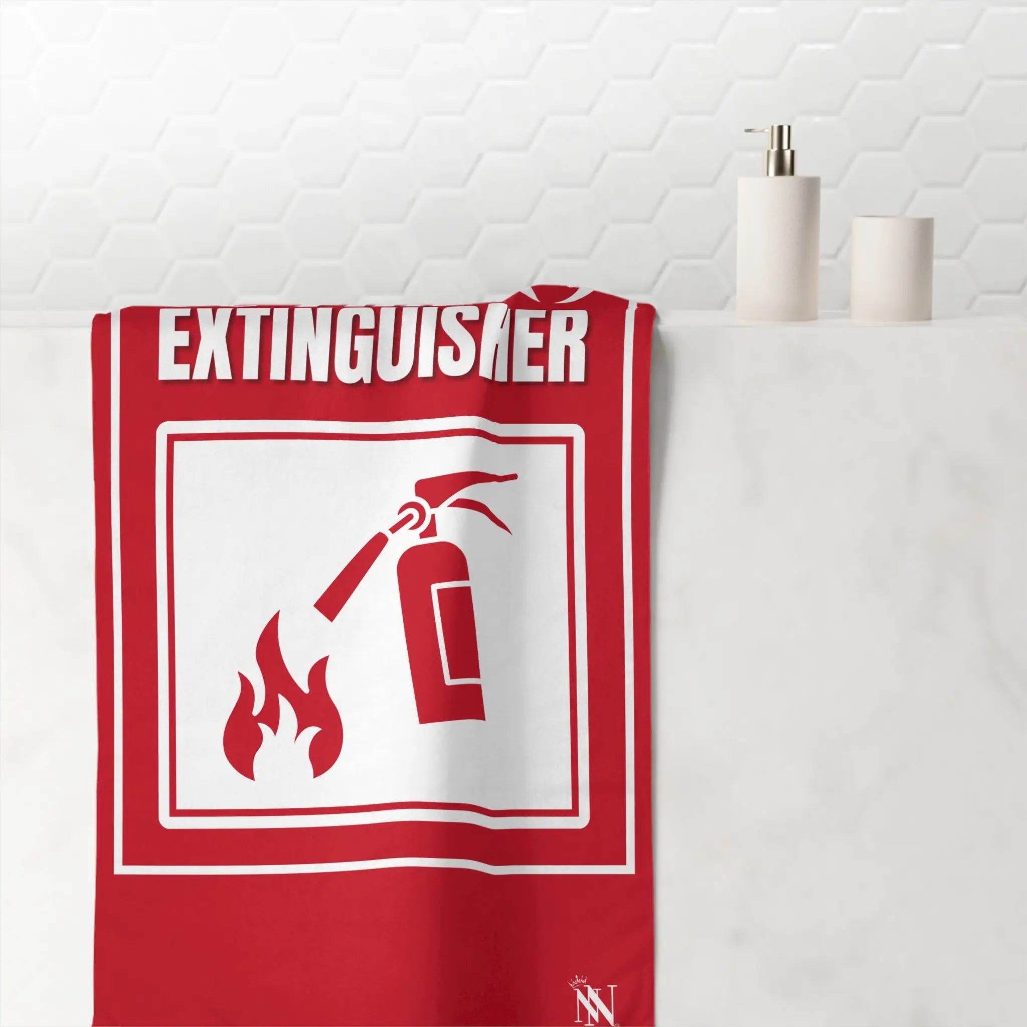 Fire Extinguisher | Mix & Match XL Fun-Flirty Lovers’ Towels