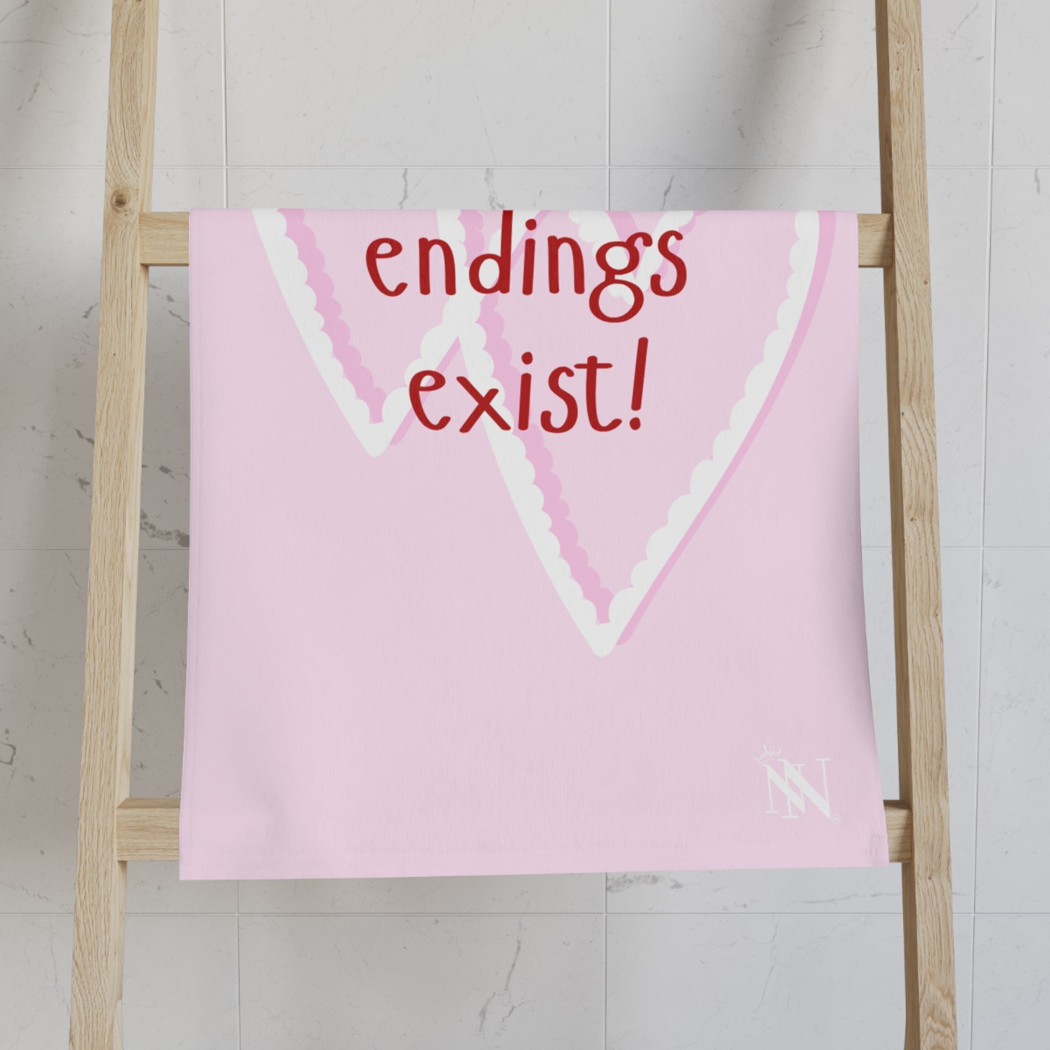 Happy Endings Exist! Two Hearts | Mix & Match Classic Fun-Flirty Lovers’ Towels